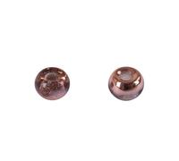 Perle Rocaille Metallic 5,5mm Cuivré Grand Trou 2mm 80 Pièces