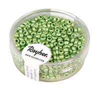 Perle Rocaille Metallic Dépolies Vert Tilleul 2,6 Mm 17 G