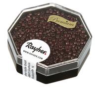 Perle Rocaille Premium Lustré Or 2,2 Mm Rouge Cerise 4 G