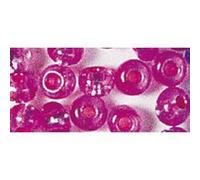 Perle rocaille - Rose foncé - Garniture argent - Ø2,6mm-16 g Rose G