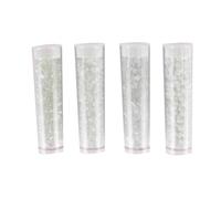 Perle Rocaille Tube 8 G Blanc Cristal 4 Pièces