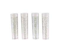 Perle Rocaille Tube 8 g Blanc cristal 4 pièces