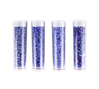Perle Rocaille tubes 8 g Bleu foncé 4 pièces