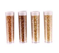 Perle Rocaille Tubes 8 G Doré 4 Pièces