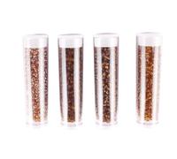 Perle Rocaille tubes 8 g Marron 4 pièces