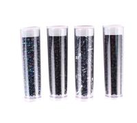 Perle Rocaille Tubes 8 G Noir 4 Pièces