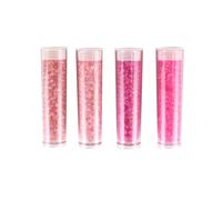 Perle Rocaille tubes 8 g Rose 4 pièces