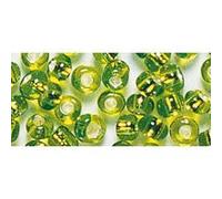 Perle rocaille - Vert clair - Garniture argent - Ø2,6mm-16 g Vert G