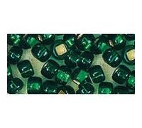 Perle rocaille - Vert - Garniture argent - Ø 2,6 mm - 16 g Vert G