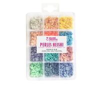 Graine créative – Boîte de perles Heishi – 12 couleurs pastel, 1750 perles