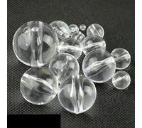 Perle transparente acrylique 4-30mm grosses perles rondes trou droit perles en vrac pour accessoires décoratifs de rideau-30mm 5 pièces