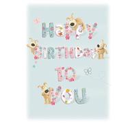 Perleberg Carte d'anniversaire de qualité supérieure Happy Birthday - Carte d'anniversaire colorée avec enveloppe pour une surprise réussie - Cartes d'anniversaire de qualité supérieure 11,6 x 16,6 cm