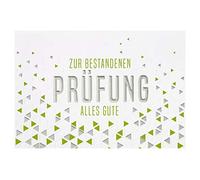 Perleberg Carte de réussite - Collection Lifestyle - Cadeau de remise de diplôme et examen réussi - Cadeau d'examen - Carte réussie en 11,6 x 16,6 cm