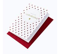 Perleberg Carte de Saint-Valentin avec joli motif - Collection Lifestyle - Cadeau d'amour pour homme et femme - Cadeau de Saint-Valentin - Cartes de Saint-Valentin avec enveloppe - 11,6 x 16,6 cm