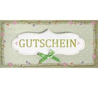 Perleberg - Carte de vœux générale de la collection Lifestyle - Carte bon d'achat de qualité supérieure avec enveloppe crème - Carte de monnaie élégante avec ruban 22,2 x 11,8 cm