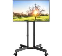 Perlegear PGTVMC14 Support TV à roulettes pour téléviseurs de 32 à 70 pouces, hauteur réglable avec inclinaison de -15° à +5°, support TV extérieur pour TV 4K Max VESA 400 x 400 mm jusqu'à 40 kg,