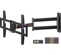 Perlegear Support mural d'angle pour TV à bras long pour téléviseurs de 32 à 75 pouces, VESA max 600 x 400 mm, peut supporter 45,4 kg