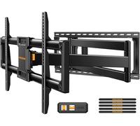 Perlegear Support Mural TV 42 à 90 Pouces à 68 kg Bras Long et Mouvement Complet, Extension 1018 mm Support TV Angle Pré-assemblé avec Pivotement Complet Inclinaison, VESA Max 800 x 400 mm
