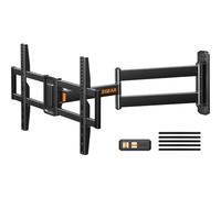 Perlegear Support Mural TV à Extra Longue Portée 822mm, pour écrans 37-75 Pouces LED/LCD/OLED et courbé, Support TV Mural Pivotant, Inclinable et Rotatif, Max VESA 600x400mm Capacité Max de 45kg