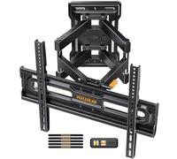 Perlegear Support Mural TV Orientable et Inclinable pour TV de 23 à 65 Pouces Jusqu'à 45 kg, Support TV Ajustable avec Inclinaison, Max VESA 400x400mm, PGMF18