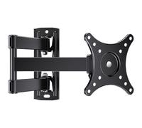 Perlegear Support Mural TV Perlegear pour télévision de 10 à 30 Pouces - Support TV pivotant et Extension maximale 44cm à écran Plat LED, LCD et OLED jusqu'à 20KG VESA 100X100 mm