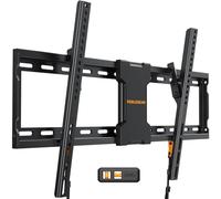 Perlegear UL Support mural inclinable pour TV de 37 à 82" jusqu'à 60 kg, support mural inclinable à profil bas pour téléviseurs plats ou incurvés, compatible avec clous de 24"/18"/16", VESA max 600 x