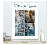 Perlen des Ozeans (hochwertiger Premium Wandkalender 2026 DIN A2 hoch), Kunstdruck in Hochglanz: Eine Reise voller Wunder und unvergesslicher ... in der Welt der zauberhaften Meerjungfrauen.