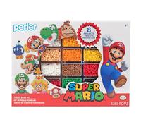 Perler Nintendo Super Mario 80-57090 Kit de perles fusibles, 8 motifs uniques, multicolore, 4385 pièces
