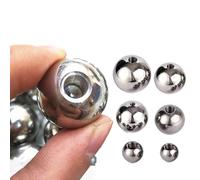 Perles à billes filetées M5 en acier inoxydable 304, for bijoux et décoration à faire soi-même(18mmx1pcs)