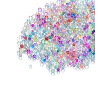 Perles à bulles d'eau colorées mélangées, 100 g/lot, perles sans trou en forme de goutte d'eau, résistantes aux UV, pour la création de bijoux DIY en résine époxy, fournitures artistiques. Light Yello