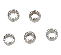 Perles à écraser, d: 2 mm, argenté, 100pièces