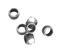 Perles à écraser rondes 2 mm Argenté 150 pièces