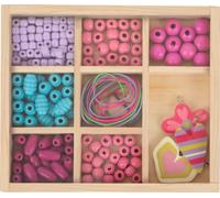 Perles à enfiler, set de bricolage compact
