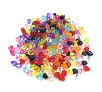Perles à facettes en acrylique cristal bicône de 6 mm, 8, 10, perles rondes entretoises vrac, fabrication bijoux faire soi-même(Mix color,10mm 50pcs)