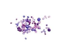 perles à facettes mélange violet 250 g