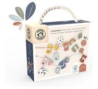 Perles a lacer animaux en bois Beige G