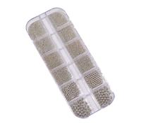 Perles à ongles - Perles de caviar pour l'art des ongles et la manucure | Petites perles métalliques | Caviar pour ongles, bijoux, travaux manuels | Décoration en résine et acces