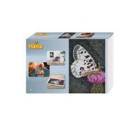 Hama - Boite Pixel Art Papillon - 10.000 Perles et 6 plaques - Perles à Repasser Taille Midi - Loisirs créatifs