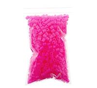 Perles à repasser créer bijoux fille couleur fuchsia perles à fusion 1000 pièces 3D loisirs jeu créatif Noël anniversaire hobby cadeau original éducation artistique