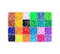 Perles à Repasser - Lot de 24 Couleurs pour Loisirs Créatifs DIY | Perles Pixel Art DIY,Adolescents Adultes Maison Atelier ole Camp Anniversaire Salle de Jeux Crèche