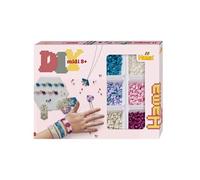 Hama Perles à repasser 3712 – Coffret cadeau bijoux, environ 2400 perles MIDI, plaque hexagonale