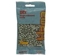 Perles à repasser midi - Modèle midi - Gris silex - 1 000 pièces - Ø 5 mm