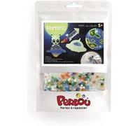 Kit PERLOU Martiens phosphorescent de 1500 perles à repasser Multicolore G