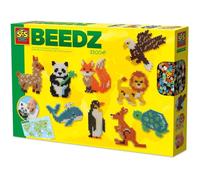 SES Creative - Perles à repasser - Beedz Animaux du monde - Kit créatif enfant - 5+