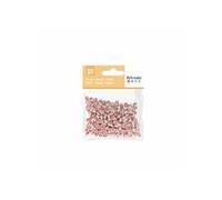 Perles acrylique Rondes - Coeur - Rouge et Blanc - 7 mm - 300 pcs