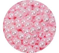 Perles Acryliques Colorées,3m 4m 5mm 6mm 8mm 10mm 12mm,Perles D'espacement Pour La Fabrication De Boucles D'oreilles,Bracelet,Bijoux - Type [Light Pink 16]-4mm 500pcs