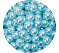 Perles Acryliques Colorées,3m 4m 5mm 6mm 8mm 10mm 12mm,Perles D'espacement Pour La Fabrication De Boucles D'oreilles,Bracelet,Bijoux - Type [Water Blue 19]-6mm 200pcs