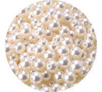 Perles Acryliques Colorées,3m 4m 5mm 6mm 8mm 10mm 12mm,Perles D'espacement Pour La Fabrication De Boucles D'oreilles,Bracelet,Bijoux - Type Off-White 26-10mm 50pcs