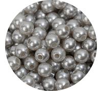 Perles Acryliques Colorées,3m 4m 5mm 6mm 8mm 10mm 12mm,Perles D'espacement Pour La Fabrication De Boucles D'oreilles,Bracelet,Bijoux - Type [Light Silver Grey 3]-3mm 1000pcs