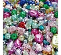 Perles acryliques nacrées colorées, 20 g, 2-45 mm, mélange de perles ABS, breloques, accessoires de bijouterie, vente en gros - 22